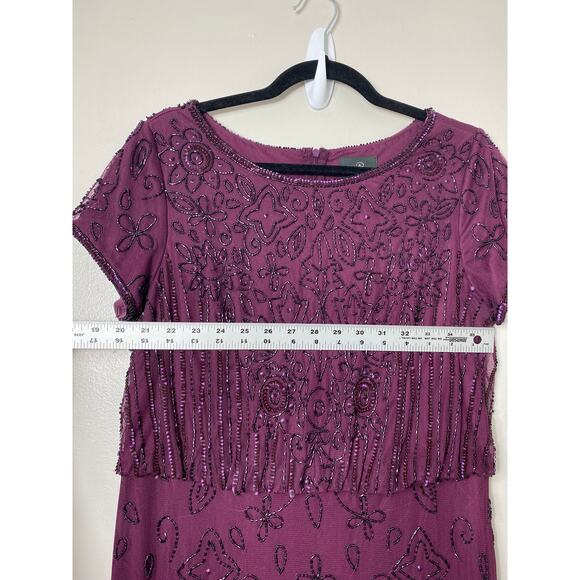 ADRIANNA PAPELL DRESS GOWN 10 MOTHER OF THE BRIDE FORMAL EVENING BRIDESMAID - Picture 15 of 16